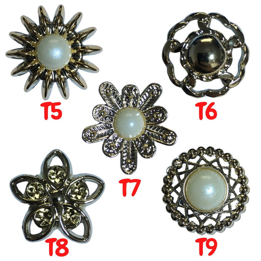 Crocssocks-Çiçek gold serisi